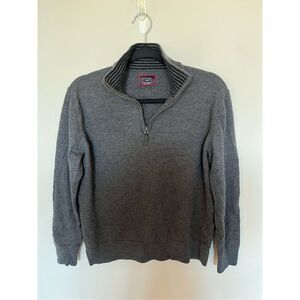UNTUCKit Gray Quarter-Zip Sweater Classic Knit